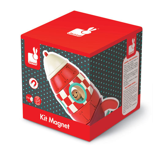 Magnetic Wooden Stacking Rocket - Growing Minds Pick