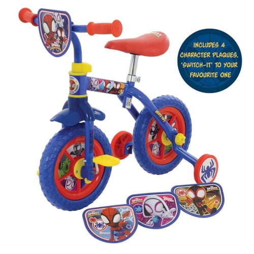 Spidey and his Amazing Friends Switch It Multi 2in1 Training Bike - Road Trip Play