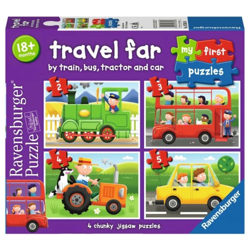 Travel Far My First Puzzles (2,3,4,5pc) - Logic Play Time